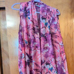 Susan Graver Drape Front Vest - L